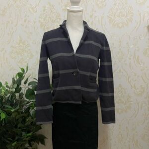 Loft GUC grey/blue striped blazer in size MP